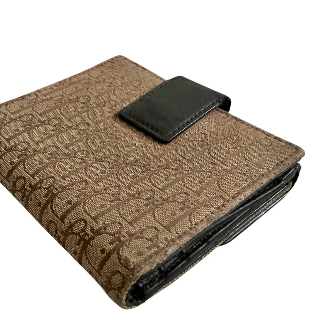Christian Dior Brown Trotter Compact Wallet